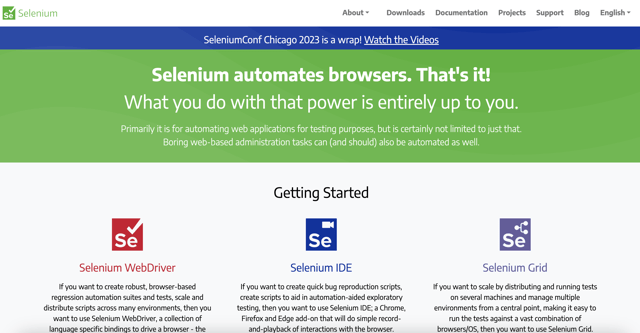 Selenium-open-source-tool